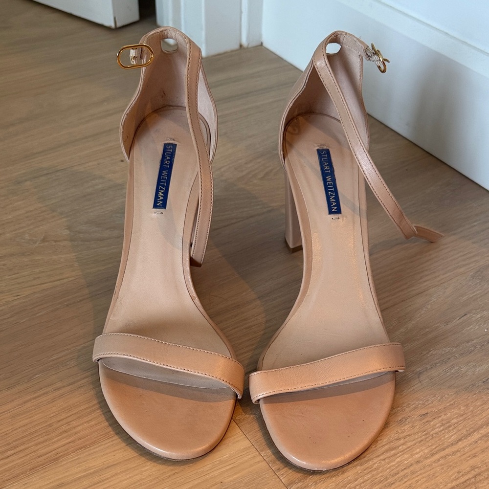 Stuart Weitzman Beige Heeled Sandals